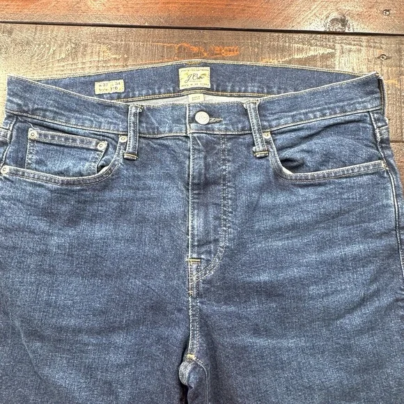 J.Crew 770 Straight Men's 33 Med‎ Wash Stretch Denim Jeans Classic Act 34" Waist - Picture 12 of 12
